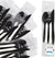 Stock Your Home Plastic Cutlery Packets with Salt & Pepper in Black (50 Count) - Wrapped Cutlery - Plastic Utensils Individually Wrapped for Take Out, Delivery, Cafeterias, Restaurants, Uber Eats