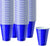 16-Ounce Plastic Party Cups in Blue (100 Pack) - Disposable Plastic Cups - Recyclable - Blue Cups with Fill Lines - Reusable Plastic Cups for Drinks, Soda, Punch, Barbecues, Picnics - Stock Your Home