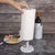 Creative Home Natural Marble Paper Towel Holder Kitchen Towel Dispenser, 5.5" Diam. x 12.5" H, Off-White (Patterns May Very)