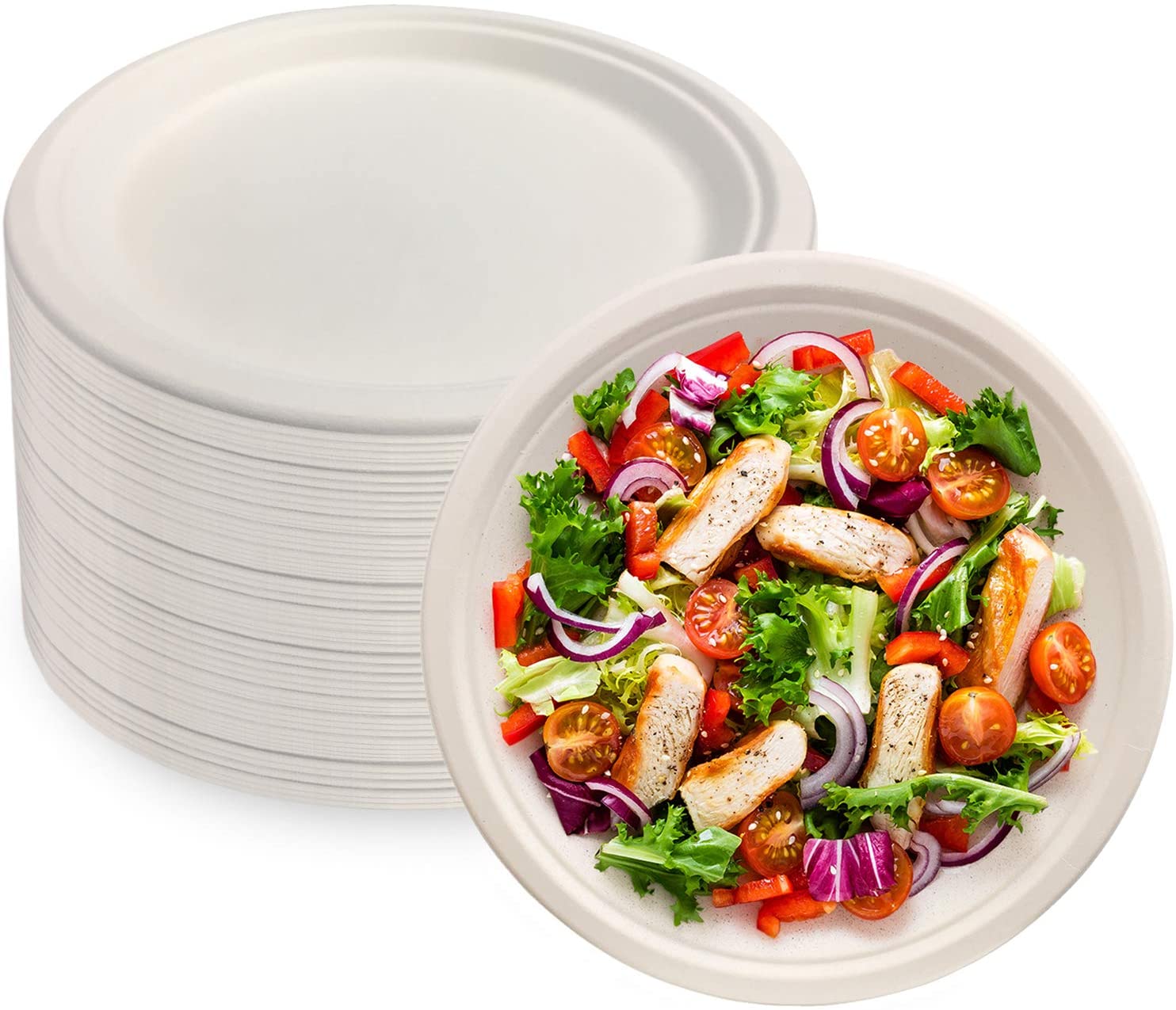 Heavy-duty Plates - Bagasse Plates Made Of Natural Sugarcane