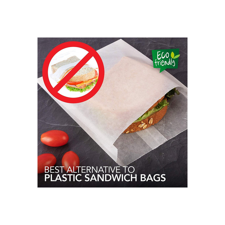 Paper Sandwich Bags Bulk Wax Paper (200 Pack) 7