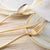 Stock Your Home 125 Gold Plastic Forks, Looks Like Gold Cutlery - Solid, Durable and Heavy Duty Plastic Forks - Perfect Utensils for Parties, Weddings and Catering Events