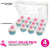 Stock Your Home 12-High Compartment Disposable Containers (4 Count) - Plastic Mini Cupcake Containers - Trays for Small Cupcakes & Muffins - Hinged Lock Cupcake Clamshell - Mini Cupcake Storage