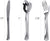Stock Your Home Elegant 125 Piece Silver Rim Plastic Place Setting Set with Silverware - Solid, Disposable & Heavy-duty Includes: 25 Dinner Plates, 25 Dessert Plates, 25 Forks, 25 Knives, 25 Spoons
