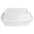 Stock Your Home 8 Inch Clamshell Styrofoam Containers (25 Count) - 3 Compartment Food Containers - Large Carry Out Container for Food - Clamshell Take Out Containers for Delivery, Takeout, Restaurants