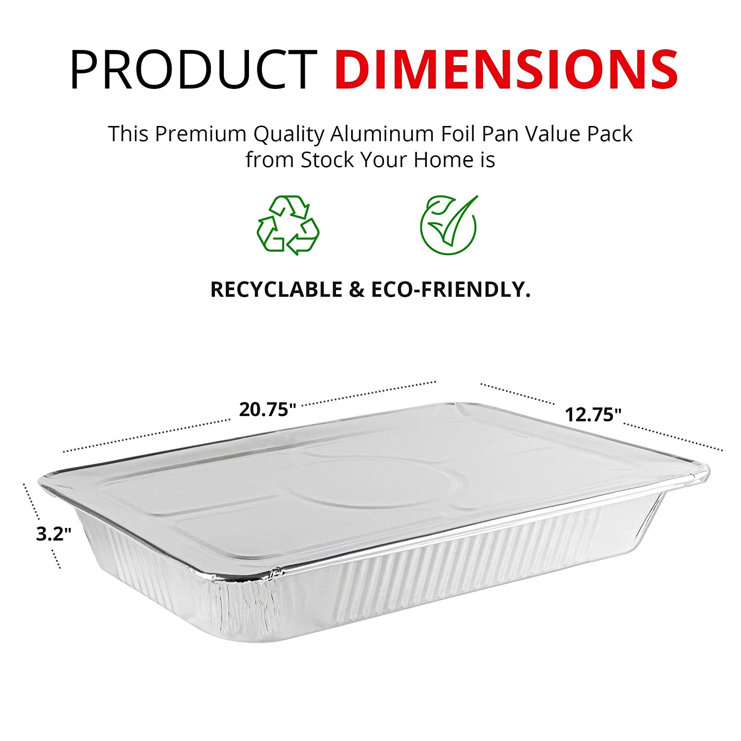 Stock Your Home Aluminum Pans Mini Loaf Pans (50 Pack) 1 Lb