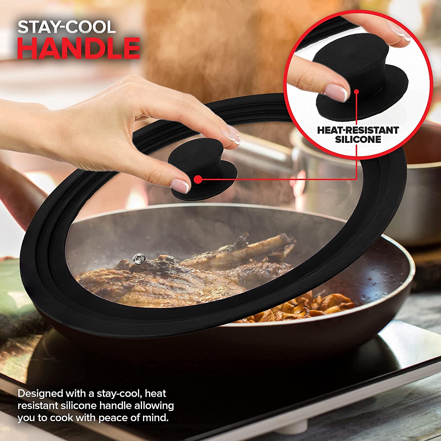 Frying Pan Silicone Universal Lid