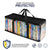 Stock Your Home DVD Storage Bags (2 Pack) - Transparent PVC Media Storage - Water Resistant DVD Holder Case with Handles - Clear Plastic Carrying Game Bag Storage for DVDs, CDs, Video Games, Books