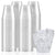 Stock Your Home 9 oz Hard Plastic Old Fashioned Tumblers 100 Pack -BPA Free & Recyclable - Shatterproof Cocktails Cups - Disposable & Reusable Tumblers for Champagne, Dessert, Food