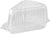 Cake Slice Container (50 Pack) - 1 Compartment Clear Plastic Trays with Hinged Lid - Single Slice Container for 7”-10” Diameter Cake or Pie, Cheesecake, Tres Leches, Flan, Desserts - Stock Your Home