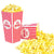 Stock Your Home 46 Oz Popcorn Containers (50 Count) Greaseproof Classic Popcorn Containers for Movie Night with Auto Pop-Up Design - Recyclable Popcorn Boxes for Home Movie Theaters, and Parties