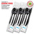 Stock Your Home Plastic Cutlery Packets with Salt & Pepper in Black (250 Count) - Wrapped Cutlery - Plastic Utensils Individually Wrapped for Take Out, Delivery, Cafeterias, Restaurants, Uber Eats