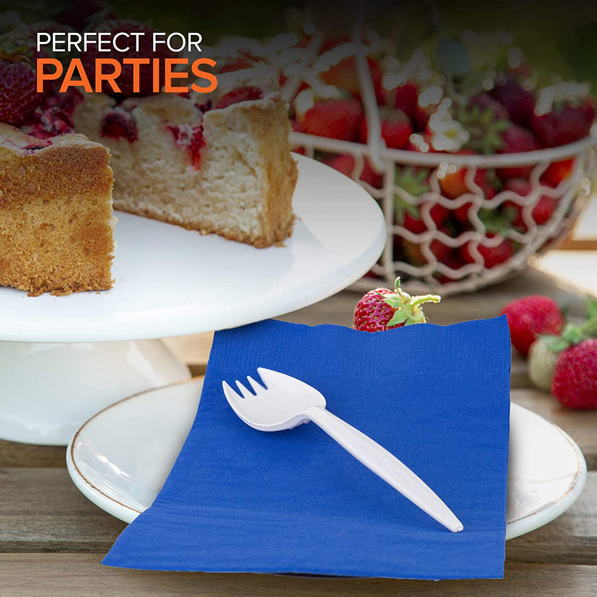Stock Your Home White Plastic Sporks 100 Pack
