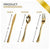 Stock Your Home 125 Gold Plastic Forks, Looks Like Gold Cutlery - Solid, Durable and Heavy Duty Plastic Forks - Perfect Utensils for Parties, Weddings and Catering Events