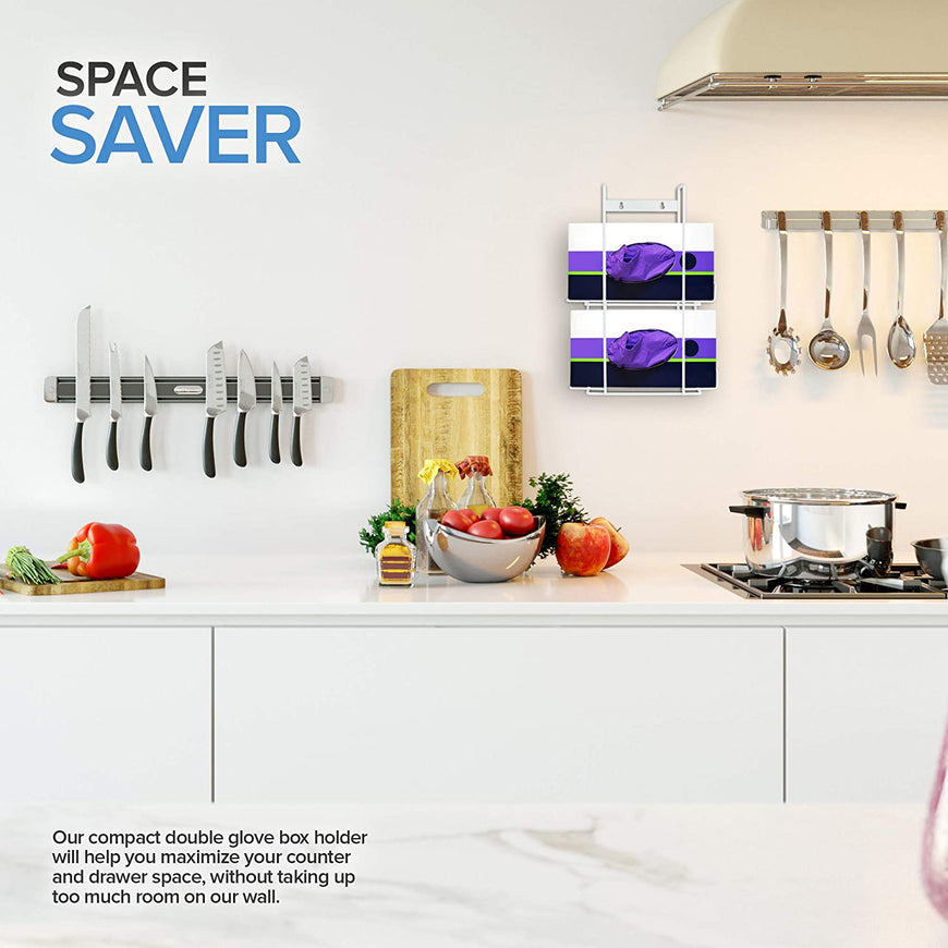 Stock Your Home Glove Box Dispenser - Double Stack
