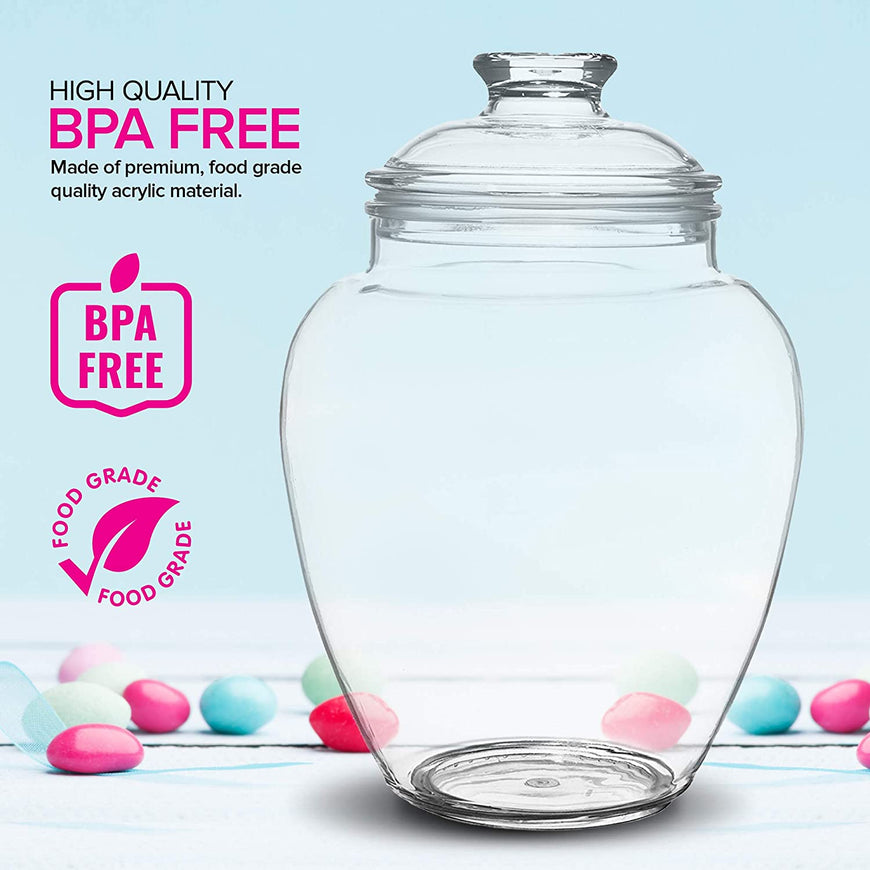 Modern Innovations 128-Ounce Acrylic Candy Jar with Lid