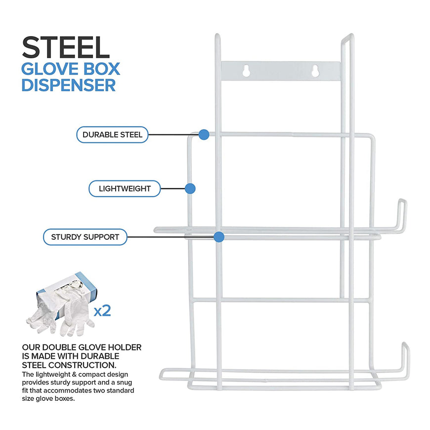 Stock Your Home Glove Box Dispenser - Double Stack