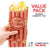 Stock Your Home Kraft Popcorn Bags (100 Pack) - Vintage Striped Popcorn Containers - Eco friendly Disposable Popcorn Bags - Recyclable Popcorn Bags For Movie Night, Theaters, Parties,Concession Stands
