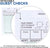 3.5 x 6 Blank White Guest Check Pads (10 Pack) - 1 Part White Paper Guest Check Pads - Detachable Checks - Numbered Server Notepads & Waitress Order Pads - Check Pads for Diners - Stock Your Home