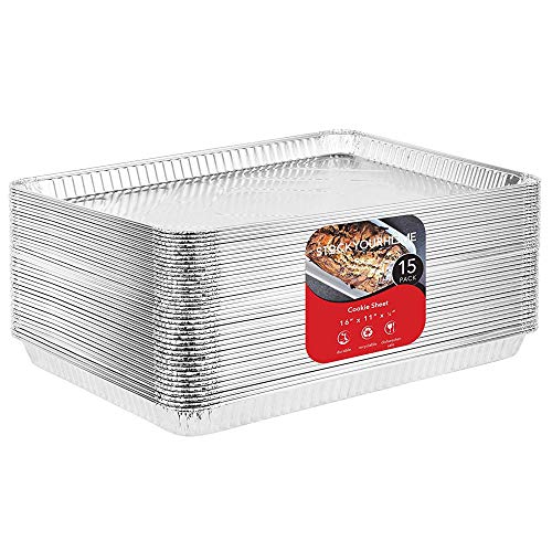 8x8 Aluminum Pans 30 Pack Disposable 8 Inch Square Foil Baking