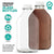 Stock Your Home 64-Oz Glass Milk Jugs with Caps (2 Pack) - 64 Ounce Food Grade Glass Bottles - Dishwasher Safe - Bottles for Milk, Buttermilk, Honey, Tomato Sauce, Jam, Barbecue Sauce