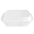 Stock Your Home 9 Inch Clamshell Styrofoam Containers (25 Count) - 1 Compartment Food Containers - Large Carry Out Food Containers - Insulated Clamshell Take Containers for Delivery, Restaurants