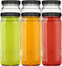 16 oz Glass Jars with Plastic Caps (6 Pack) - Reusable Food Grade Glass Bottles - Dishwasher Safe - Leak-Proof Lids - Travel Bottle for Smoothies & Juicing, Shakes, Milk, Honey - Stock Your Home