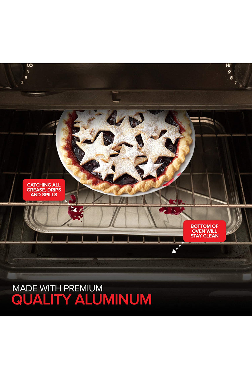 Stock Your Home Disposable Foil Oven Liners, 10 Pack, 18.5
