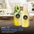Stock Your Home 50 oz Plastic Water Carafes with White Flip Tab Lids (2 Pack) - Food Grade & Recyclable Shatterproof Pitchers - Juice Jar for Lemonade, Milk, Mimosas, Iced Tea, Laundry Detergent