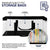 Stock Your Home DVD Storage Bags (2 Pack) - Transparent PVC Media Storage - Water Resistant DVD Holder Case with Handles - Clear Plastic Carrying Game Bag Storage for DVDs, CDs, Video Games, Books