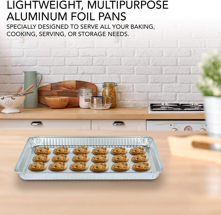 Stock Your Home Aluminum Cookie Sheet Baking Pans, 15 Pack, 16 Inch x 11 Inch