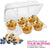 Stock Your Home 6 Compartment Plastic Cupcake Container - 40 Count