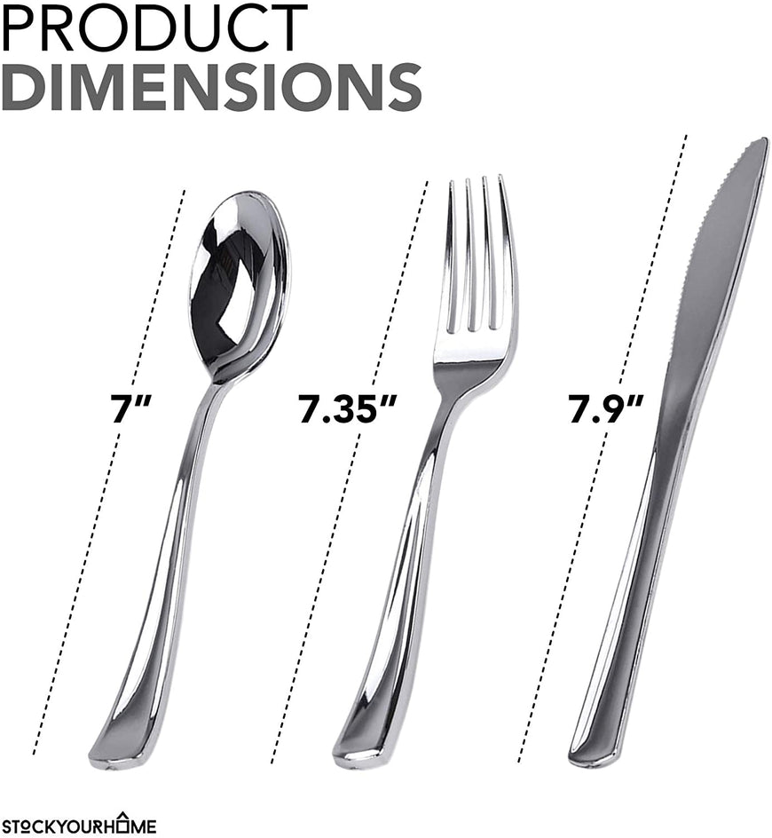 Pre-Rolled Dinner Napkins and Cutlery, 25 Pack (Assortment)