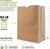 Stock Your Home 52 Lb Kraft Brown Paper Bags (70 Count) - Kraft Brown Paper Grocery Bags Bulk - Large Paper Bags for Grocery Shopping