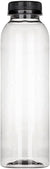 12 Oz Round Plastic Bottles with Caps (12 Pack) - BPA-Free Juice Bottles with Lids - Food Grade Plastic Bottles - Tamper Proof Caps - Bottles for Juice, Milk, Protein Shake, Smoothie - Stock Your Home