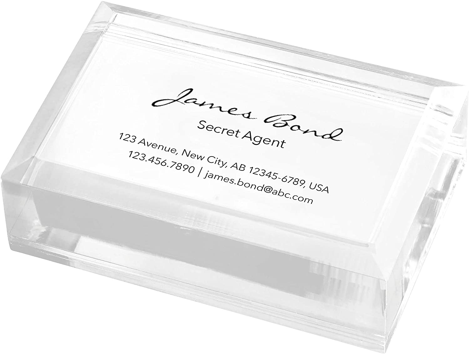 Plastic Business Card Holder