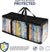 Stock Your Home DVD Storage Bags (4 Pack) - Transparent PVC Media Storage - Water Resistant DVD Holder Case with Handles - Clear Plastic Carrying Game Bag Storage for DVDs, CDs, Video Games, Books