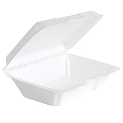 Stock Your Home Plastic 5 x 5 Inch Clamshell Takeout Trays (25 Count)