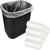Stock Your Home 2 Gallon Clear Trash Bags (500 Pack) - Disposable Plastic Garbage Bags - Leak Resistant Waste Can Liner - Small Bags for Office, Bathroom, Deli, Produce Section, Dog Poop, Cat Litter