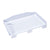 Bedside Shelf for Bed - College Dorm Room Clip On Nightstand with Cup Holder & Cord Holder - Nightstand for Students - Bunk Bed Shelf for Top Bunk - Kids Nightstand for Bedroom (Plastic, White)