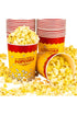 Stock Your Home 32 Oz Popcorn Bucket (50 Count) Paper Popcorn Cups for Movie Theater Concsession Carnival Party - Yellow and Red Reusable Popcorn Containers