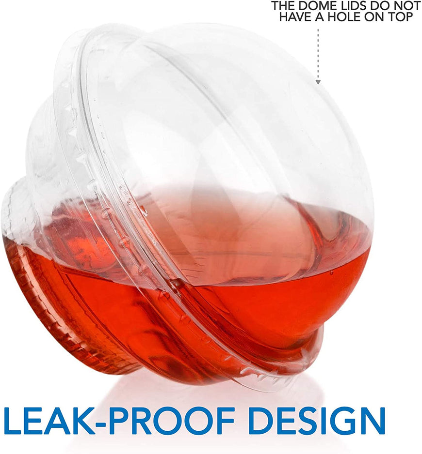 Stock Your Home Plastic Dessert Cups With Dome Lid, 50 Count, 5 oz