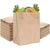 Stock Your Home 70 Lb Kraft Brown Paper Bags with Handles (50 Count) - Kraft Brown Paper Grocery Bags Bulk - Large Paper Bags with Handles for Grocery Shopping - Handles Provide Grip for Trash Bag Use