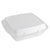 Stock Your Home 9 Inch Clamshell Styrofoam Containers (25 Count) - 1 Compartment Food Containers - Large Carry Out Food Containers - Insulated Clamshell Take Containers for Delivery, Restaurants