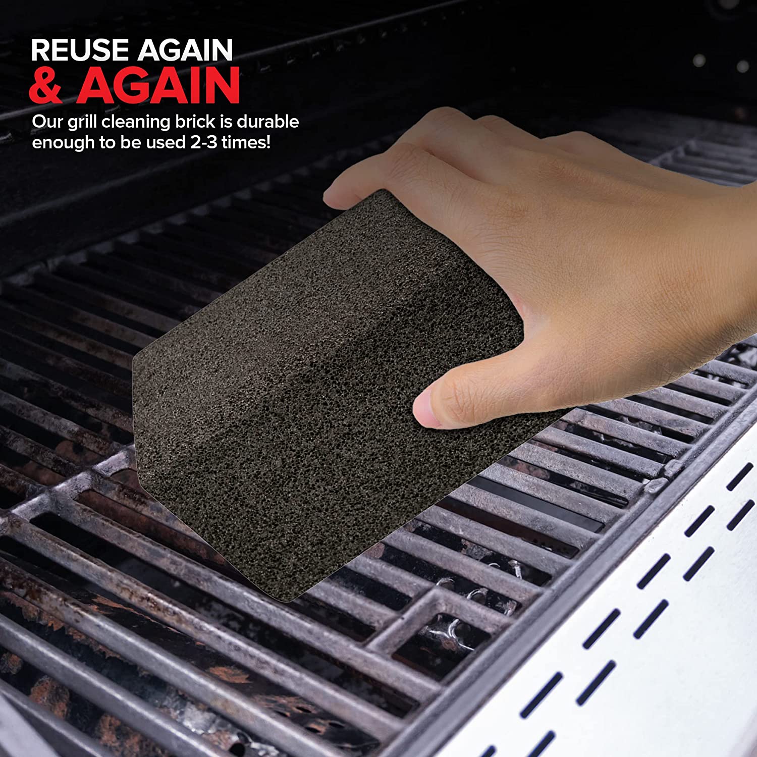 Grill Cleaning Brick (4 Pack) - Heavy Duty Grill Cleaning Brick - Gril –  Stock Your Home