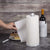 Creative Home Natural Marble Paper Towel Holder Kitchen Towel Dispenser, 5.5" Diam. x 12.5" H, Off-White (Patterns May Very)