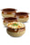 Stock Your Home Mini French Onion Soup Crocks (4 Count) - 10 Ounce Oven Safe French Onion Soup Bowls - Two-Toned Brown & Ivory Miniature Ceramic Porcelain Soup Bowls - Stoneware Crocks for Soup