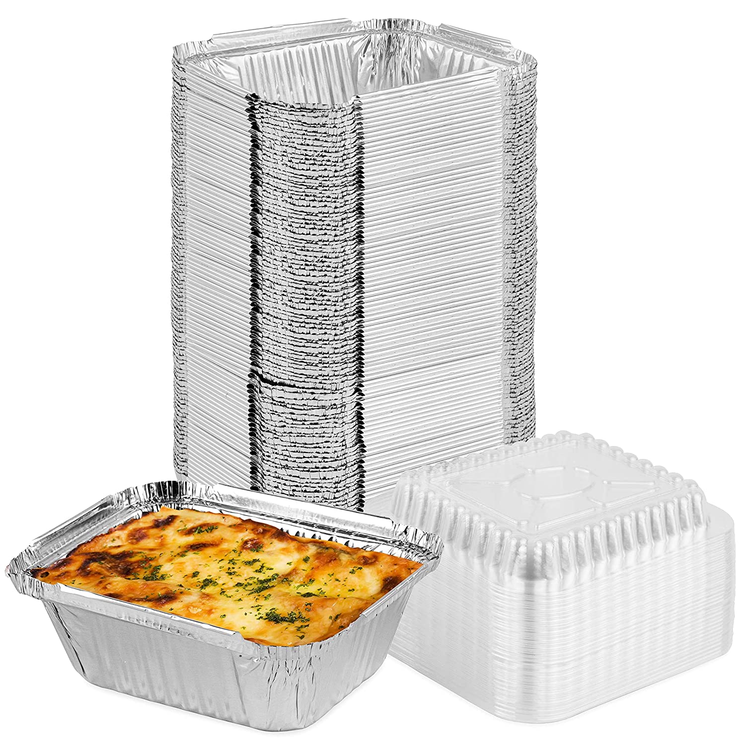 Stock Your Home 4 Inch Aluminum Foil Pie Pans (50 Count) - Disposable