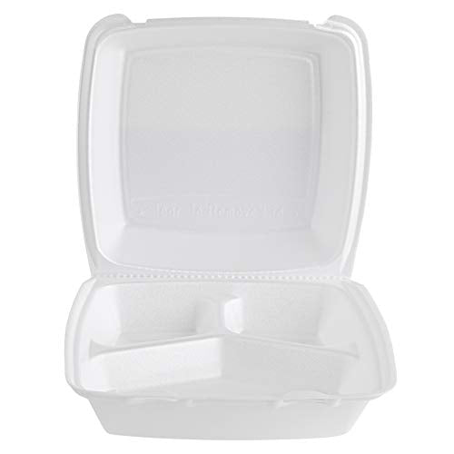 100% Compostable Disposable Food Containers with Lids [8”X8” 200