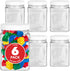 Plastic Storage Jars (6 Pack) - 32 Oz Square Plastic Canisters with Lids - Shatterproof Plastic Storage Jars with Lids - Reusable Wide Mouth Clear Plastic Containers with Lids - Stock Your Home